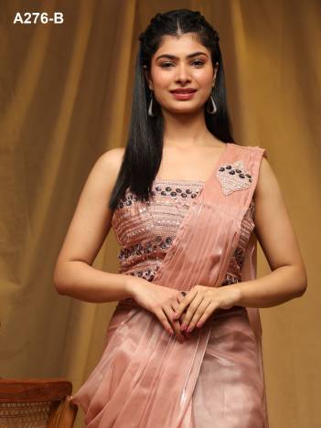 AMOHA A276 COLOUR'S A276-A TO A276-D NX READY TO WEAR SAREE WHOLESALER IN INDIA